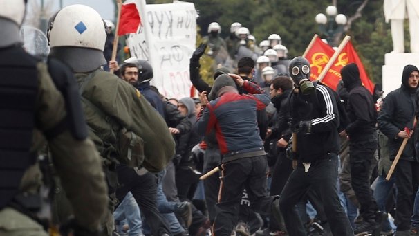 Affrontements à Athènes