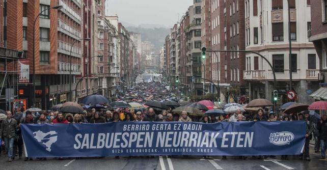 Manifestation à Bilbao