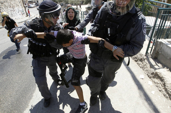 azrrestation enfant palestinien
