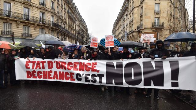 La manifestation à Paris