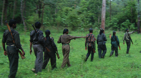 Combattants maoïstes en Inde