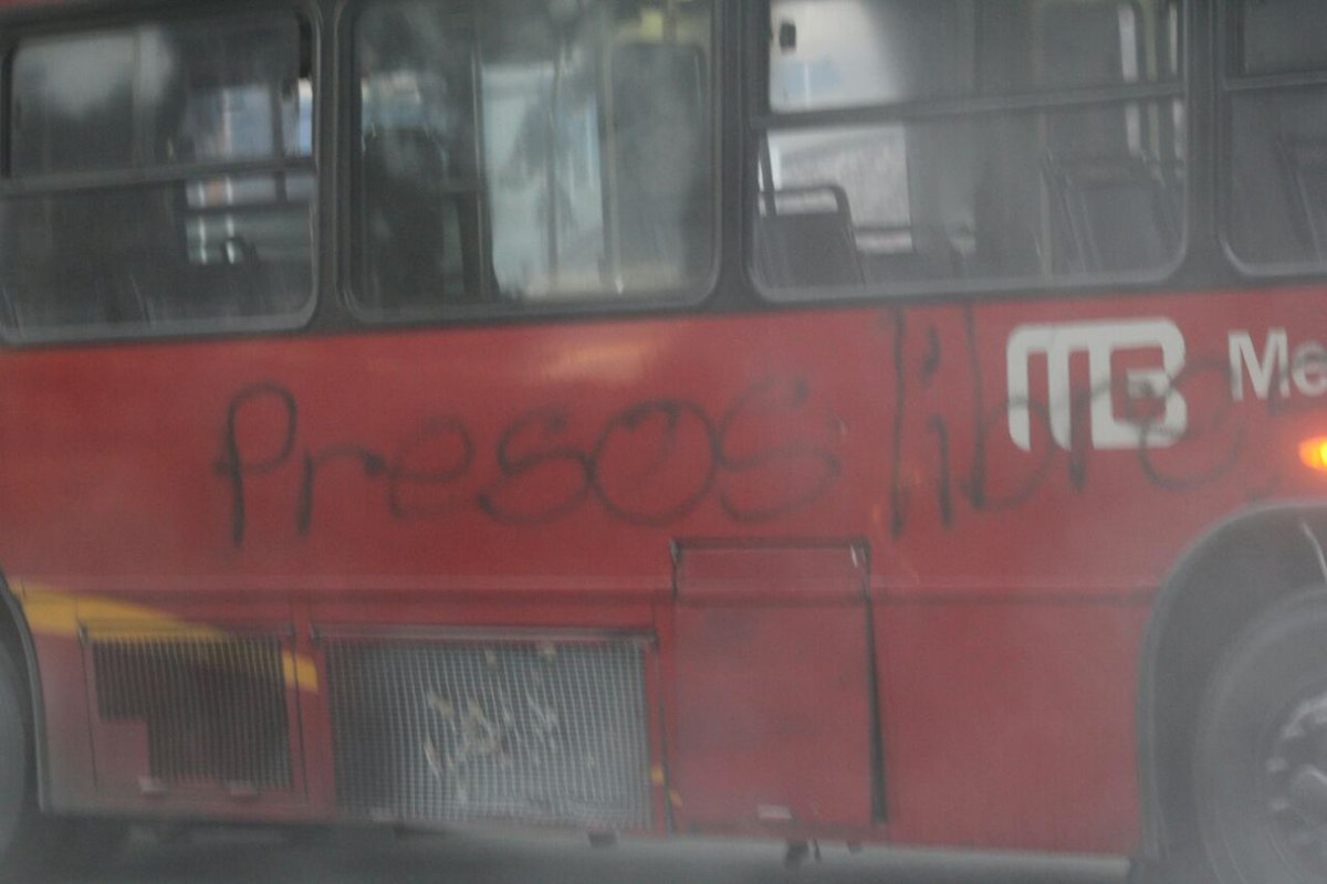 Bus tagué hier jeudi à Mexico