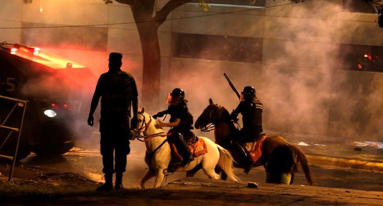 Les affrontements dans la capitale, Asuncion