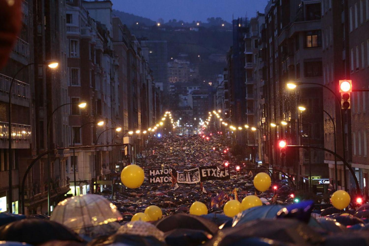 La manifestation de samedi à Bilbao
