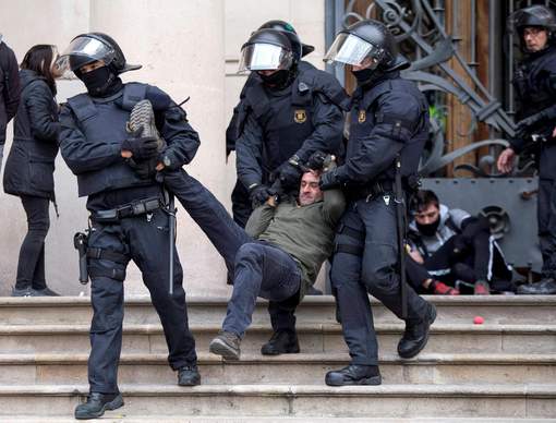 Une des arrestations de Barcelone