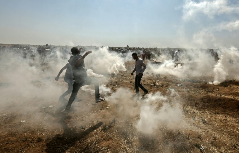 Lacrymogènes sur Gaza