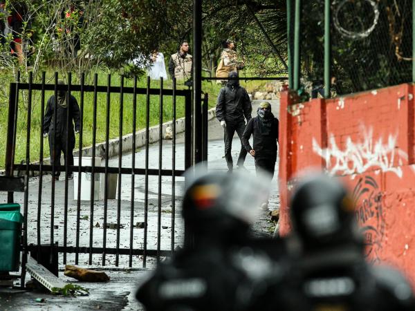Les affrontements à Bogota