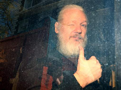 Assange à son arrestation