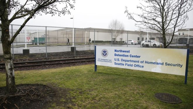 Un centre de détention pour migrants de l'ICE