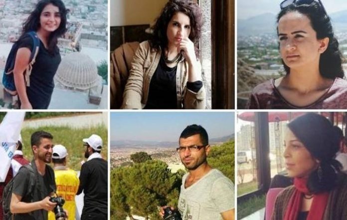 Six journalistes arrêtés à Madrin et à Diyarbakir
