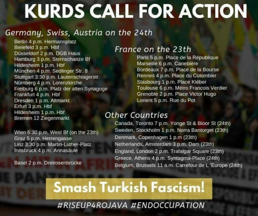 Manifestations du mouvement du mouvement kurde contre l'AKP