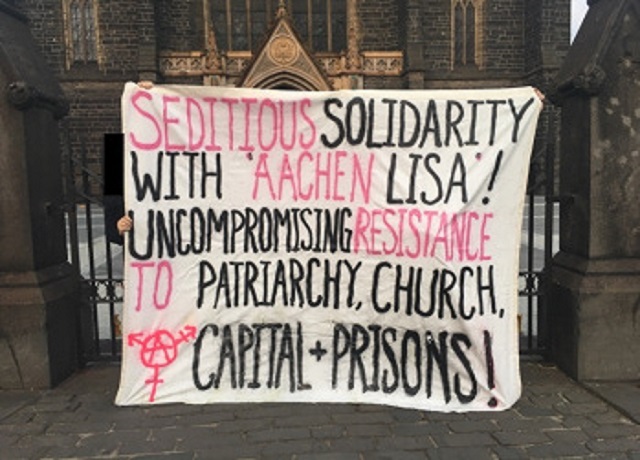 Banderole de solidarité avec Lisa