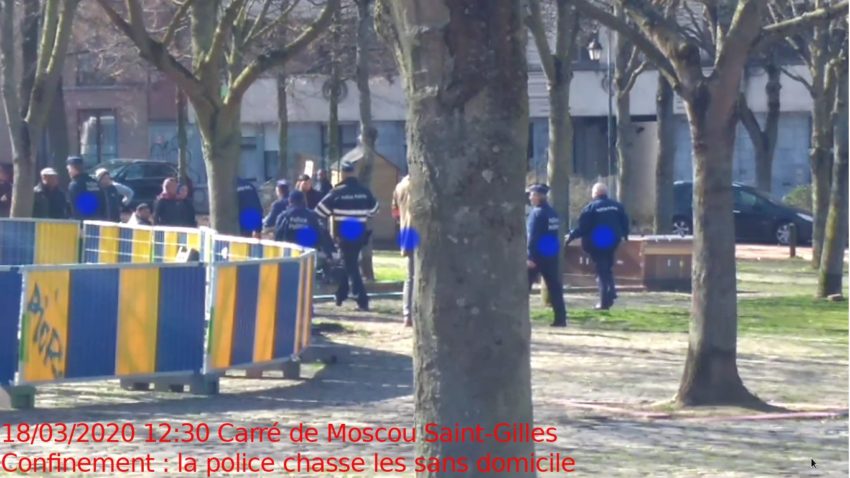 La police chassant les SDF du Carré de Moscou 