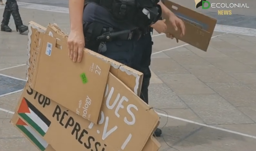 La police empêche à nouveau une action de BDS à Montpellier