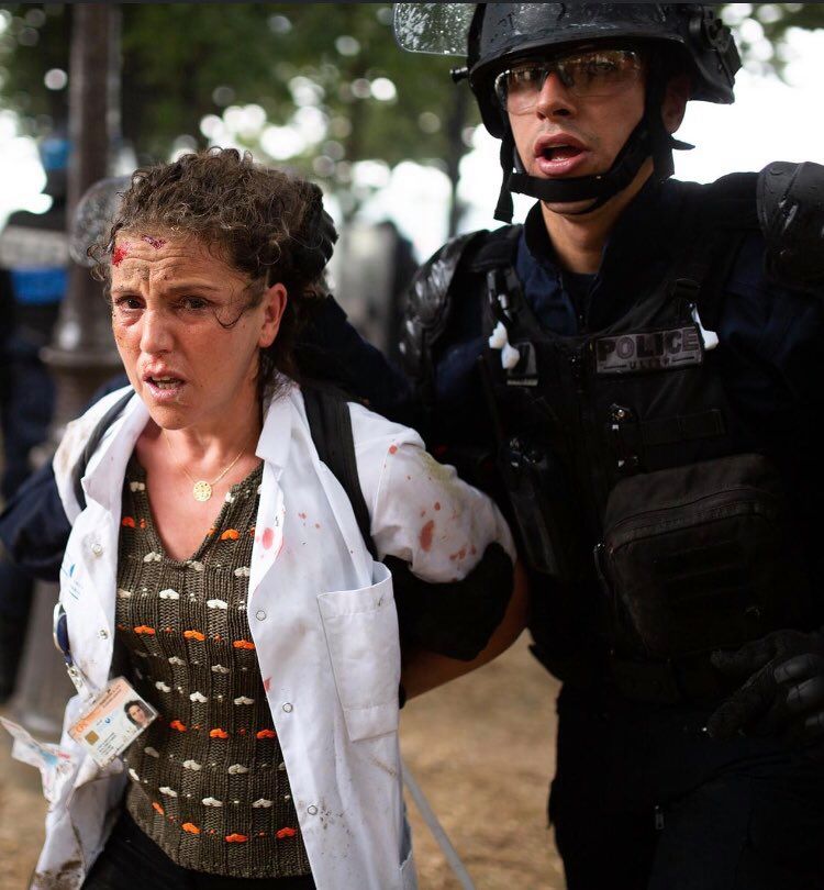 Une infirmière arrêtée durant la manifestation