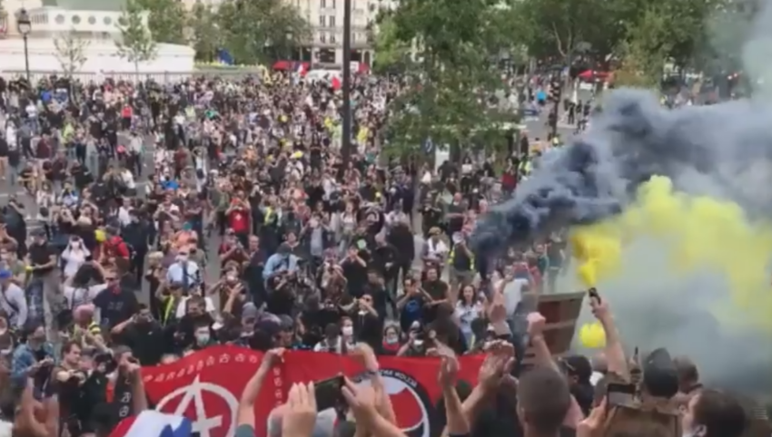 Manifestations, affrontements et arrestations à l'occasion du 14 juillet à Paris