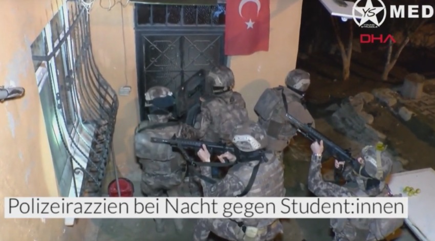 La police turque investi les résidences étudiantes