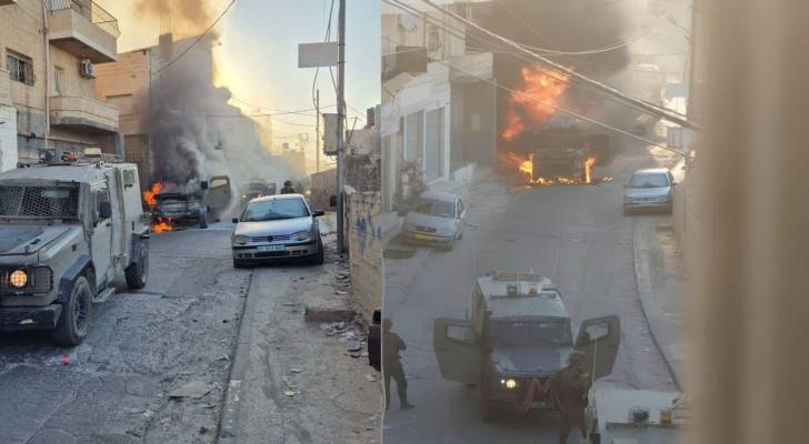 La résistance a incendié hier un véhicule militaire israélien avec un cocktail Molotov à Artas